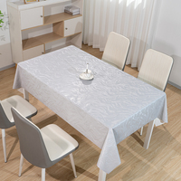 Nappe rectangulaire en PVC RNPT, dégradé vert clair, effet plume, pour restaurant