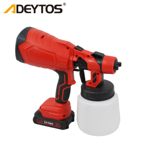 <span class=keywords><strong>Pistolet</strong></span> de pulvérisation sans fil portable de qualité industrielle, <span class=keywords><strong>batterie</strong></span> au lithium 21V, moteur sans balais, capacité du réservoir de 1000 ml, haute pression 5 psi - Product Image 3