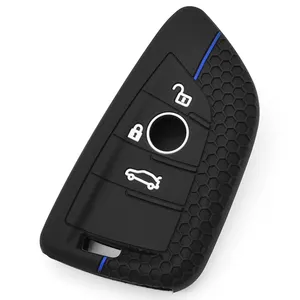 자동차 열쇠 고리 커버 케이스 B-MW 자동차 열쇠 액세서리에 대한 실리콘 원격 키 커버