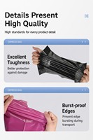 Pochette d'expédition robuste en polyéthylène avec poignée découpée renforcée, sac d'expédition auto-adhésif pour fabricants de vêtements