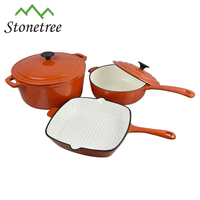 Batterie de cuisine en fonte émaillée pour restaurant