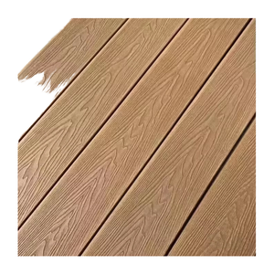 Ngoài trời truyền thống Thiết kế rắn Gỗ nhựa <span class=keywords><strong>composite</strong></span> decking lồng vào nhau gạch lát sàn gỗ bề mặt hạt gỗ WPC sàn gỗ Tếch - Product Image 3