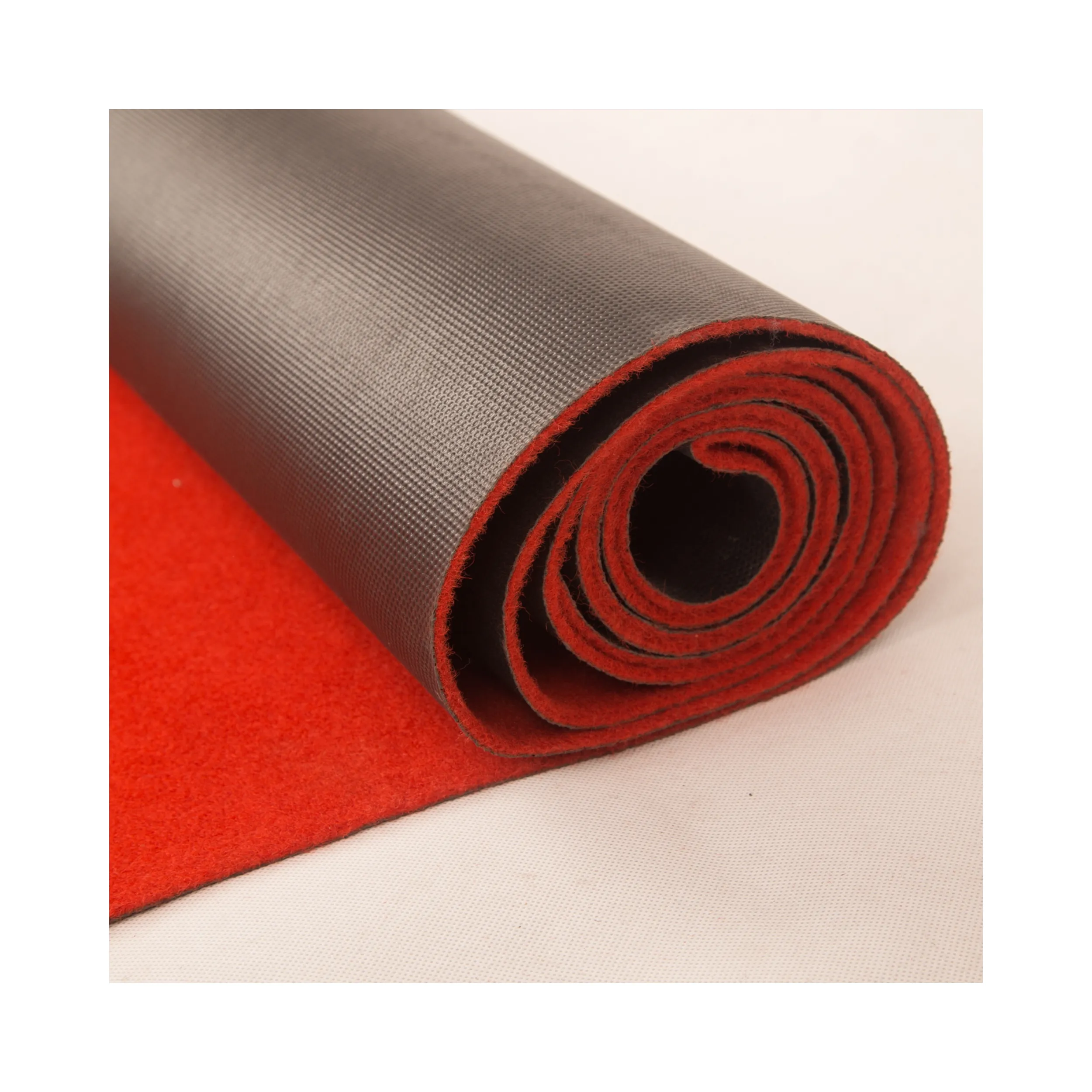 Tapete vermelho grosso para casamentos Stage Commercial Event Rugs casamento ao ar livre pvc borracha inferior igreja tapete vermelho anti-slip backing