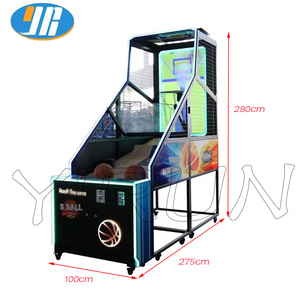 YIRUN - Simulador de Baloncesto Compacto para Interiores, Operado con Monedas, para Niños y Adultos, Mini Juego de Arcade para Parques de Diversiones - Product Image 2
