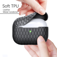 Housse de protection en TPU souple portable pour écouteurs avec crochet pour Airpods Pro / Pro2