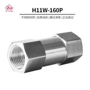 Válvula de Retención Hexagonal de Acero Inoxidable 304 para Alta Temperatura H11W-160P, Válvula de Retención de Alta Presión de Tipo Dividido con Rosca Interna - Product Image 3