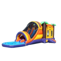 Glissière gonflable bon marché de maison de rebond de jungle pour des enfants