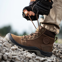 Bottes de sécurité de travail chaudes et hautes Diansen pour hommes, mode d'hiver, anti-feu, légères, imperméables, bottes de sécurité protectrices