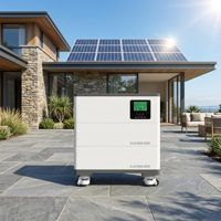 Système de batterie solaire tout-en-un 51,2 V 200 Ah avec onduleur, batterie LiFePO4 10,24 kWh, système de stockage d'énergie domestique CAN