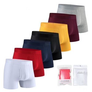<span class=keywords><strong>Boxer</strong></span> da uomo in cotone taglie forti per ragazzi biancheria intima con Logo su misura modello di <span class=keywords><strong>mutande</strong></span> da uomo - Product Image 1