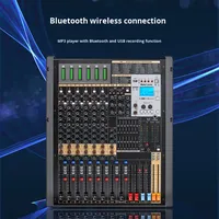 Mélangeur de réverbération double DSP série T-LDST 10 12 16 20 canaux pour la scène de conférence, la performance, USB, Bluetooth