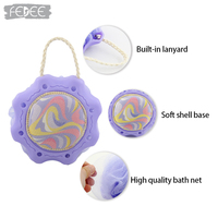 2 in 1 Soft Bath Bubble Bath Flower Scrub Shower Puff Shower Bouquet dengan Jaring TPR