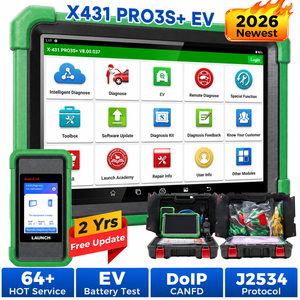Escáner LAUNCH X431 PRO3S+ EV Elite, Codificación y Programación en Línea, Control Bidireccional, Prueba Activa, Herramienta de Diagnóstico para Todos los Sistemas - Product Image 1