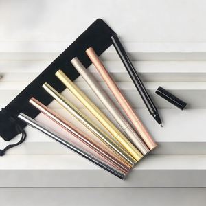 Simple Luxury Metal Ballpoint <b>Pens</b> Wholesale Gel <b>Pens</b> Slim Signature <b>Pens</b> with Custom logo for Corporate Event Advertising Gifts - Product Image 2