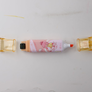 Set di Evidenziatori a Doppia Punta 2024, Punta a Pennello Obliqua, 6 Colori Fluorescenti, Colori Delicati, Scrittura su Due Lati per Ufficio - Product Image 4