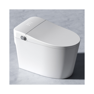 Vente directe en gros, version haut de gamme, sanitaires intelligents, <span class=keywords><strong>WC</strong></span> allongé à poser au sol, siège chauffant automatique intelligent avec télécommande - Product Image 1