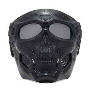 Lunettes <span class=keywords><strong>de</strong></span> <span class=keywords><strong>moto</strong></span> style Harley avec <span class=keywords><strong>masque</strong></span> facial, lunettes tactiques <span class=keywords><strong>pour</strong></span> casque, sports <span class=keywords><strong>de</strong></span> plein air - Product Image 4