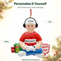 Ornement de Noël pour joueurs 2027 |   Cadeau de jeu vidéo personnalisé