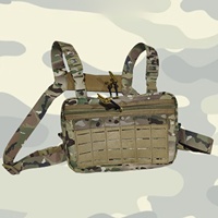 Sac à dos multifonctionnel résistant à l'usure, sac de poitrine tactique en Nylon avec grande capacité, poche intégrée, équipement d'extérieur