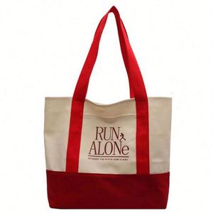 Custom Heat Transfer Canada Sublimation Red Canvas Reusable Cotton Canvas <b>Nurses</b> Print Tote <b>Bag</b> With Inside Pockets for Outdoor - Product Image 1