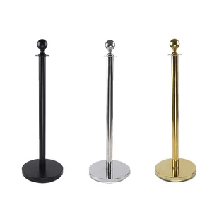 Low Price Stainless Steel Queue Stanchion Pole Retractable Concert Crowd Control Barrier Queue Stand