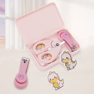 OEM taşınabilir 4-Piece bebek yürüyor manikür kiti bakım bakım için saklama kutusu ile bebek tırnak makası tırnak - Product Image 3