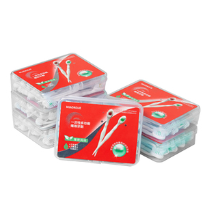Juego de productos de baño para Hotel con sabor a menta y melocotón, cepillo de dientes de viaje desechable para exteriores con cuentas de humo Push-Ball - Product Image 1