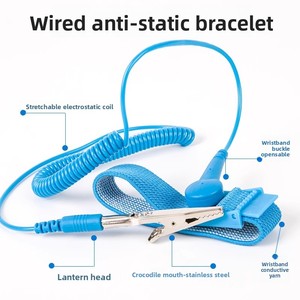 Pulseiras Antiestáticas de PU: Acessórios de Segurança ESD com Design Sem Fio e Com Fio - Product Image 5