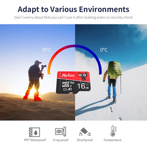 Netac OEM Màu Đỏ 16GB Class 10 SD TF Thẻ Nhớ Thẻ Công Suất Lớn Giám Sát Nhà Thiết Bị Nhà Máy Ban Đầu - Product Image 5