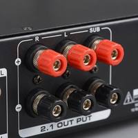 Penguat Daya KTV TL-K430 6 Sumber Input Optik Koaksial AUX1 AUX2 USB WAV FLAC Lossless 4 8 Ohm untuk Penggunaan di Rumah/Kamar
