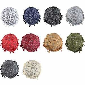 Nouveauté : Bonnets multicolores à motif cachemire très élastiques pour hommes, tendance et décontractés, avec pompons - Product Image 3