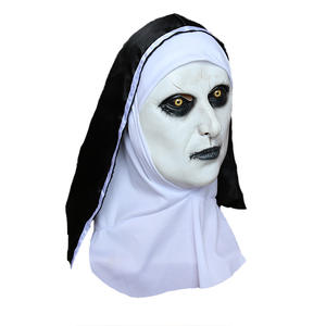 Halloween Scary Nun Mask Party Grimace Prop <span class=keywords><strong>Conjuring</strong></span> 2 Witch Latex Headgear - Product Image 2