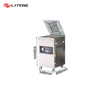 Machine de mise sous vide électrique en acier inoxydable LITENG DZ-400/2E pour sachets, papier, feuille d'aluminium et emballages alimentaires