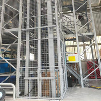 Nouvel élévateur de marchandises vertical hydraulique en acier de 3000 kg avec rail de guidage à chaîne pour entrepôts, hôtels et usines de fabrication, télécommandé