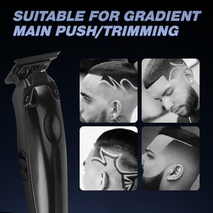Full Metal Shell <strong>Hair</strong> Trimmer 1500mAh Battery 2.5 Hour Runtime With Black Tooth Blade <strong>Hair</strong> <strong>Clipper</strong> - Product Image 3