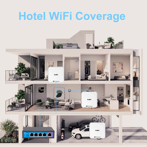 نقطة وصول داخلية للسقف KuWFi BE730 بتقنية WiFi 7، تردد مزدوج 2.4 جيجاهرتز + 5 جيجاهرتز، سرعة 3600 ميجابت في الثانية، منفذ PoE 2.5 جيجابت، يدعم 128 مستخدمًا مع تجوال سلس وإدارة سحابية - Product Image 4