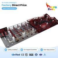 Parque de Aventuras Interior Happyzone, Circuito de Obstáculos Ninja Warrior para Adultos y Adolescentes, Capacidad para Más de 500 kg, Ideal para Instagram