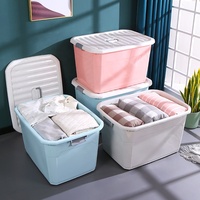Contenedor Doméstico Multifuncional Apilable y Portátil con Tapa, Plástico, para Libros, Archivos y Papel, Organización del Hogar, Otras Cajas de Almacenamiento