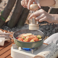 Poêles et poêles d'extérieur Cuisinières de camping Pots spéciaux de pique-nique Bouilloire Pot universel Ensemble portable Ensemble complet d'équipement