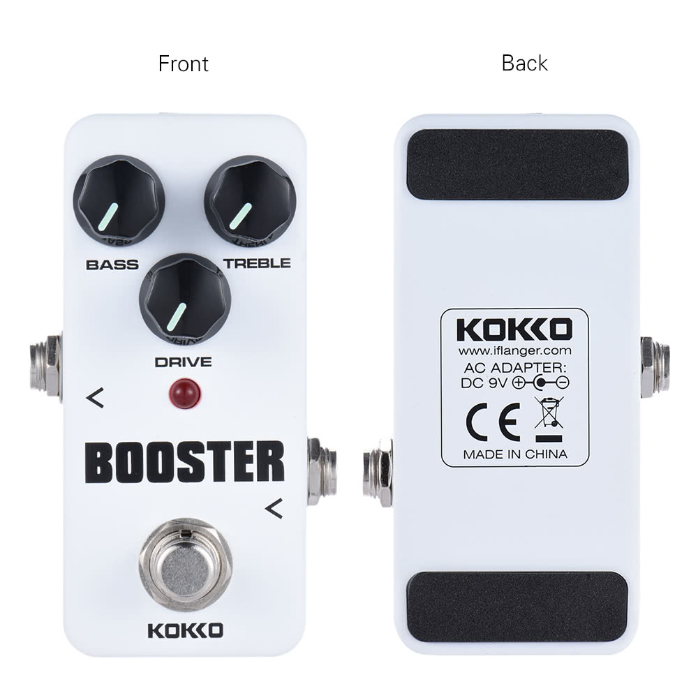 KOKKO FBS2 Mini Booster Pedal Portable 2-Band EQ Guitar