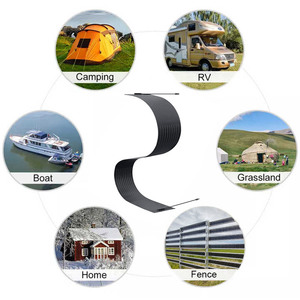 Tùy Chỉnh Hẹp 12V Linh Hoạt Tấm Pin Mặt Trời Mỏng Năng Lượng Mặt Trời Bảng Điều Khiển Dải 50W 75W <span class=keywords><strong>90W</strong></span> 100W 150W Mono <span class=keywords><strong>PV</strong></span> Mô-đun Cho Ban Công Hàng Rào Lan can - Product Image 6