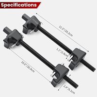 Outil de compresseur de ressort de jambe de force Macpherson, 2 outils de compresseur de ressort hélicoïdal, compresseur de jambe de force à entraînement carré de 1/2 "pour voiture et camion