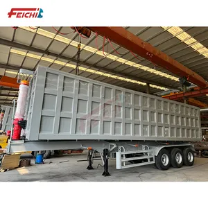 Hidrolik belakang Dump trailer tri-axles 45 cubic13 meter Tipper Semi truk dumper Trailer untuk dijual dengan harga rendah