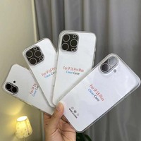 1.5mm d'épaisseur Transparent souple TPU téléphone portable noir étui pour Iphone 6 7 8 X XR XS 11 12 13 14 15 16 17 Pro Max SE4 Air