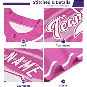 Camiseta de béisbol personalizada para hombre, camisa con botones y logotipo personalizado con nombre y número, conjunto de uniforme deportivo de softbol personalizado - Product Image 3
