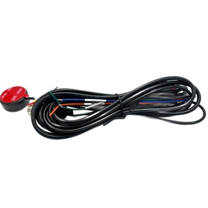 Rangkaian Kabel GPS M12-7P Aviation Head-Pin Seat dengan Selubung PVC Tembaga, Panjang 2m, Tombol Alarm, Sekring 5A untuk Peralatan Rumah Tangga dan Mesin - Product Image 2