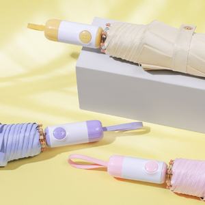 Полностью автоматический Японский Корейский желе цветной Ультрафиолетовый защитный ЗОНТ 8K складной солнечный зонт для солнечных дождливых дней рекламы - Product Image 1