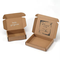 Enveloppe laser holographique de cosmétiques avec logo personnalisé imprimée à l'encre de soja Boîte d'expédition en papier ondulé pour emballage de parfum