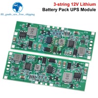 Module d'alimentation sans interruption (ASI) TZT 3S 12V 3A 36W pour batterie au lithium, avec fonctions de charge et de décharge