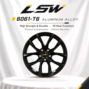 ล้อแม็กซ์อัลลอยด์แบบฟอร์จหลายก้านสีดำเงา รุ่น LSW8085 ผลิตแบบชิ้นเดียว สำหรับรถยนต์นั่งส่วนบุคคล - Product Image 3